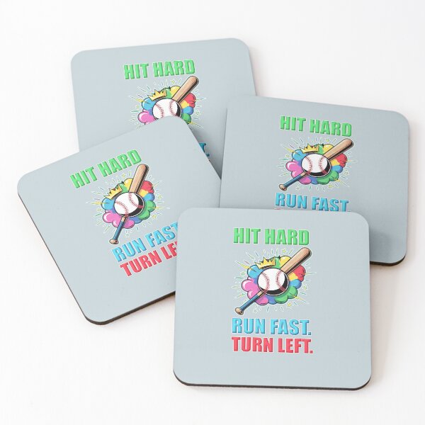 Item preview, Hit hard. Run fast. Turn left. designed and sold by justine-bmw.