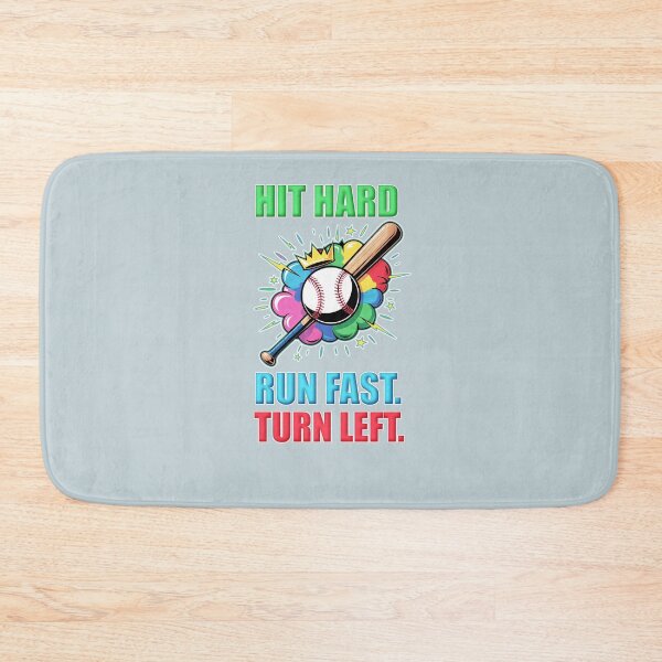 Item preview, Hit hard. Run fast. Turn left. designed and sold by justine-bmw.