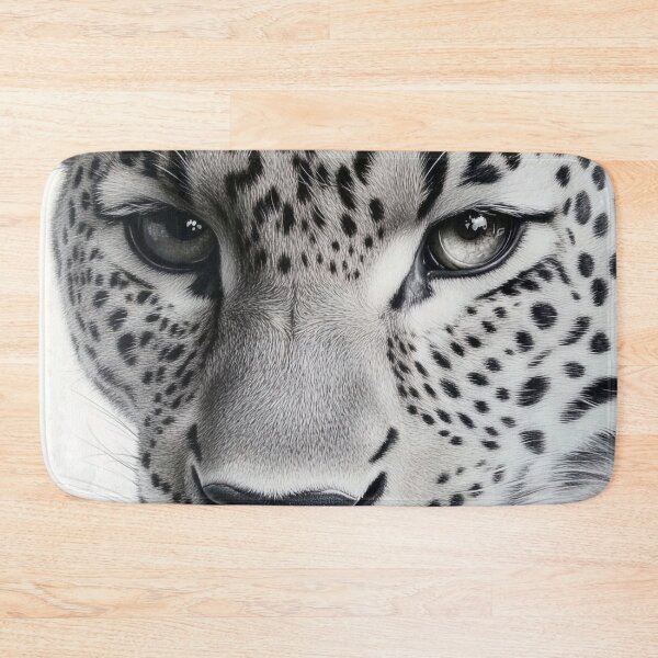 Item preview, Stunning black and white leopard photography print  designed and sold by dcrc.