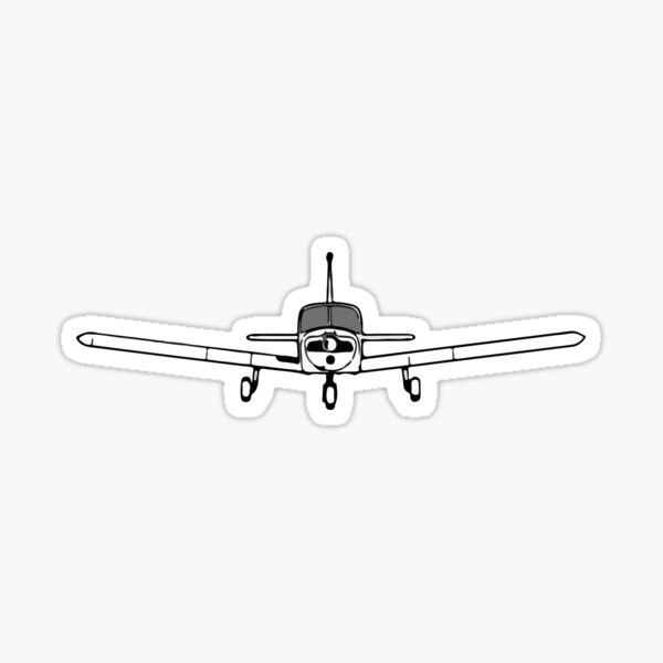 Piper Cherokee - single-engine general aviation airplane Sticker
