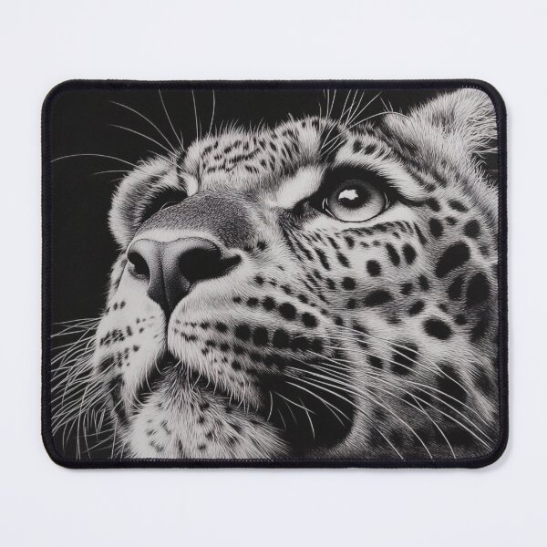 Item preview, stunning black and white leopard photography print designed and sold by dcrc.