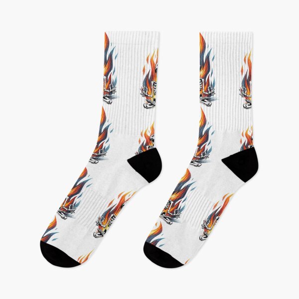 Item preview, Cool fire skeleton laughter designed and sold by CosmosWithVibez.
