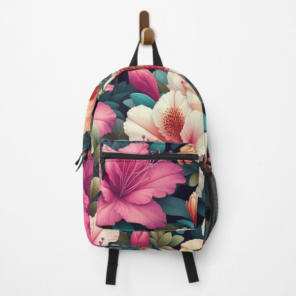 Item preview, Vibrant Pink White and Blue Beautiful Azaleas floral Pattern designed and sold by JohnnyVillas.