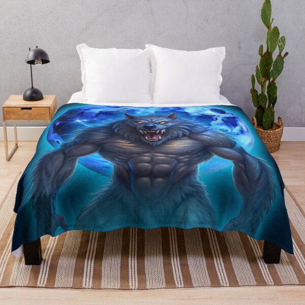 Item preview, WEREWOLF AND BLUE MOON - HALLOWEEN TERROR ANIMAL HORROR designed and sold by CuPensky.