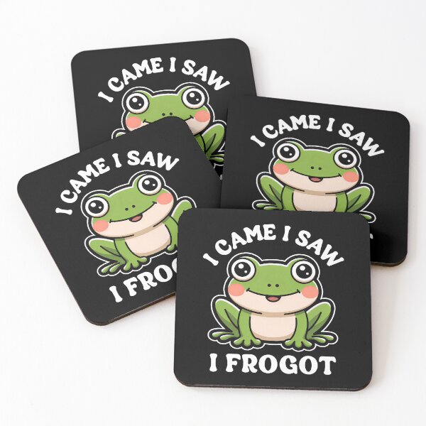 Item preview, I Came I Saw I Frogot Funny Cute Frog designed and sold by KLArtzStore.