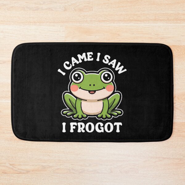 Item preview, I Came I Saw I Frogot Funny Cute Frog designed and sold by KLArtzStore.