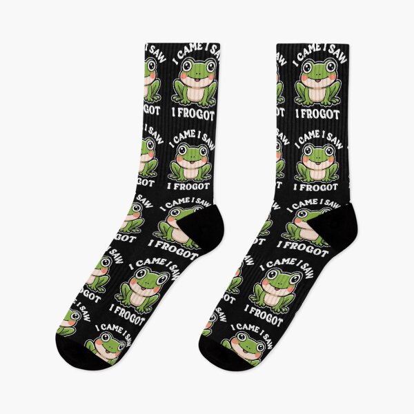 Item preview, I Came I Saw I Frogot Funny Cute Frog designed and sold by KLArtzStore.