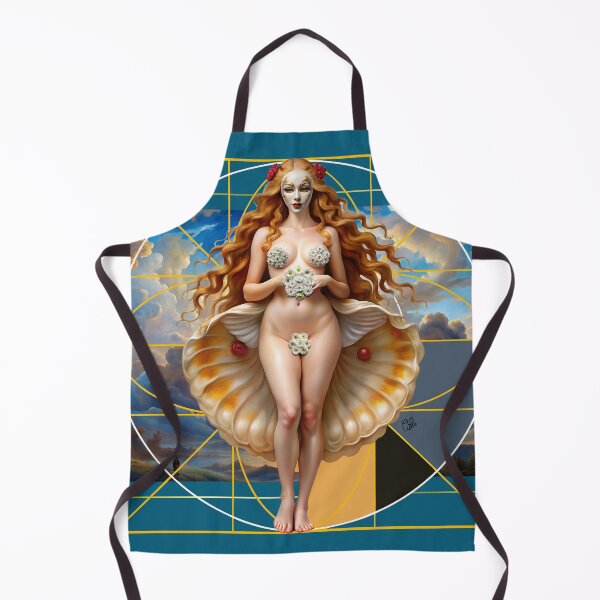 Item preview, DIGITAL ARTWORK - VENUS MASK OYSTER SKY FLOWERS - AUREA designed and sold by CuPensky.
