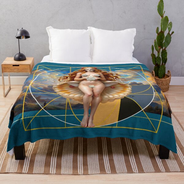 Item preview, DIGITAL ARTWORK - VENUS MASK OYSTER SKY FLOWERS - AUREA designed and sold by CuPensky.