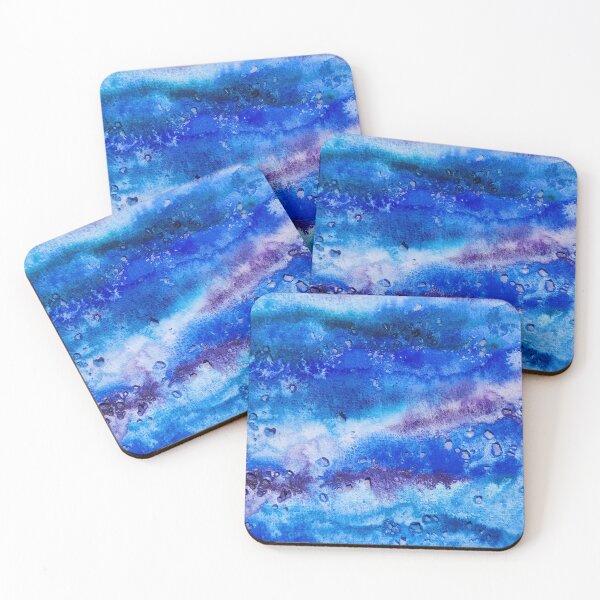 Item preview, Salty Blue Watercolor Beach Art I designed and sold by Irina Sztukowski.