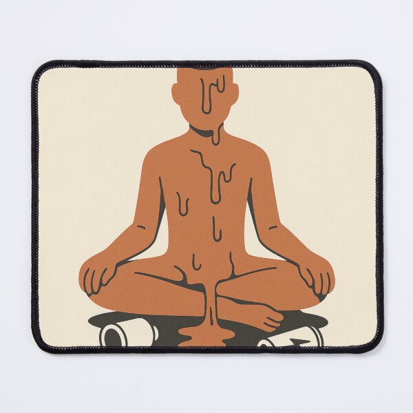 Item preview, Burnout Is My Aesthetic Candle Man Poster designed and sold by ac3iongDcreator.