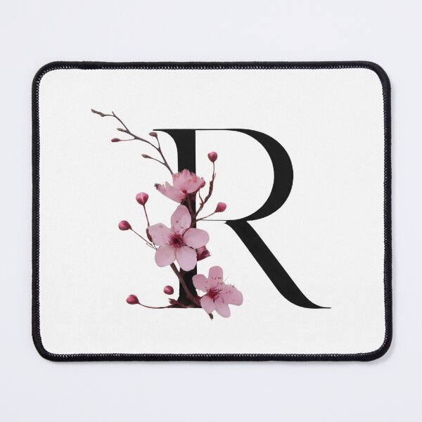 Item preview, Elegant Floral Letter R - Cherry Blossom Art for Personalized Gifts and Home Decor designed and sold by Psycho-Crazy.