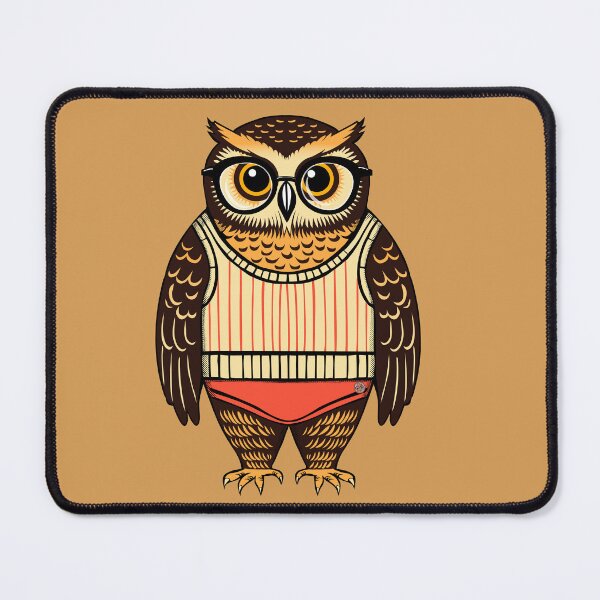 Item preview, Retro Cartoon Owl in Vintage Sports Kit designed and sold by krisevansart.