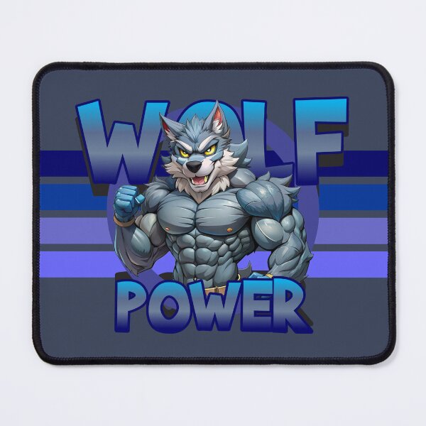 Item preview, WOLF POWER - BIG WILD FIERCE WEREWOLF GYM designed and sold by CuPensky.