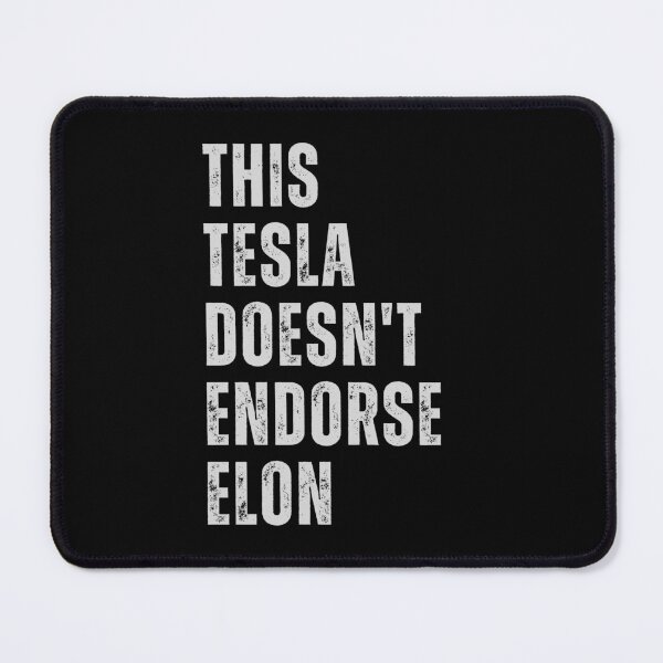 Item preview, This Tesla doesn't endorse elon - anti elon tesla club stickers designed and sold by CapriCreatives.