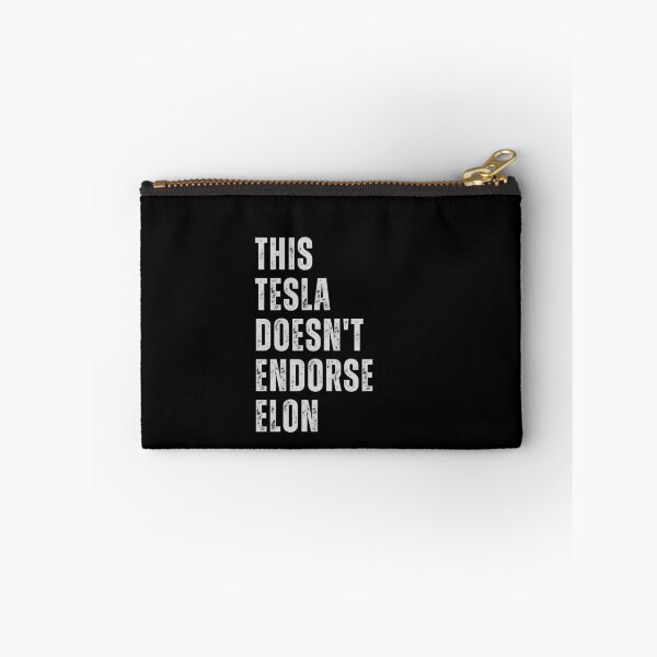 Item preview, This Tesla doesn't endorse elon  - anti elon tesla club stickers designed and sold by CapriCreatives.