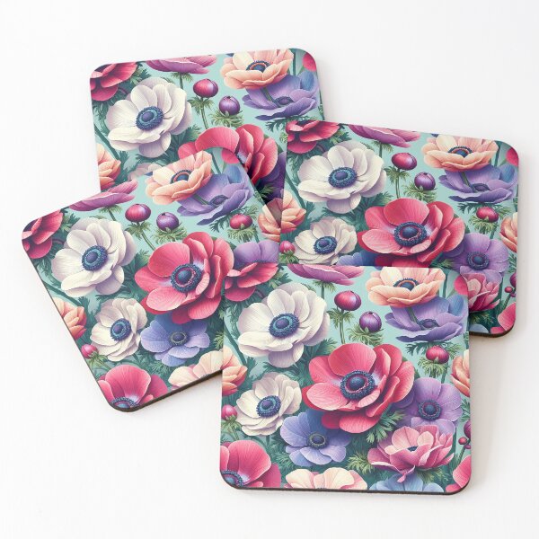 Item preview, Vibrant Beautiful Anemone floral Pattern designed and sold by JohnnyVillas.