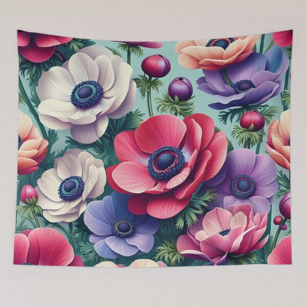 Item preview, Vibrant Beautiful Anemone floral Pattern designed and sold by JohnnyVillas.