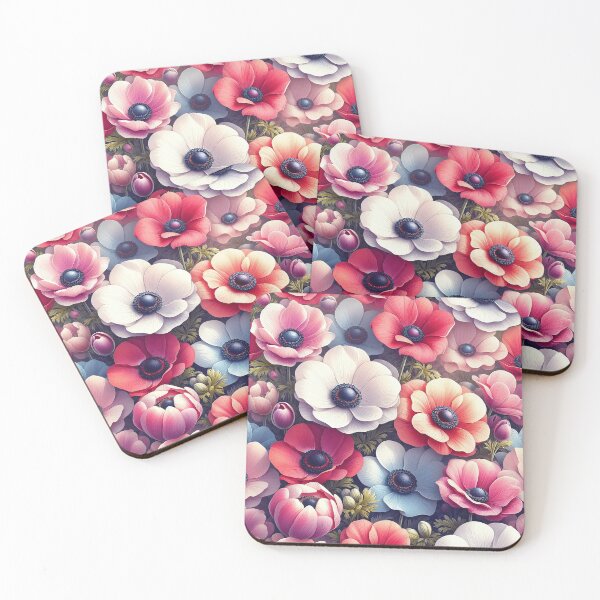 Item preview, Vibrant colorful Beautiful Anemone floral Pattern designed and sold by JohnnyVillas.