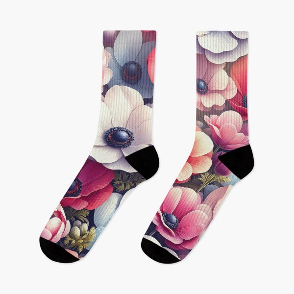 Item preview, Vibrant colorful Beautiful Anemone floral Pattern designed and sold by JohnnyVillas.
