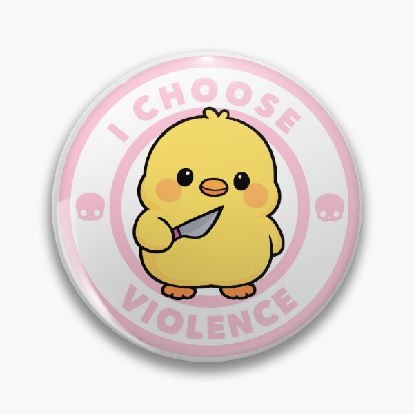 Item preview,  I Choose Violence Funny Duck Meme designed and sold by FarieArt.