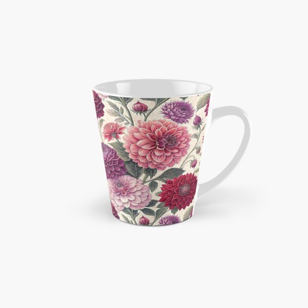 Item preview, A beautiful pattern of colorful Dahlia flowers designed and sold by Merrylands Artshop.