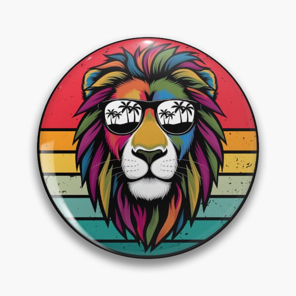 Item preview, Lion in Sunglasses, Lion, Colorful Lion, Lion with Sunglasses,  Summer Vibes, Lion Art, Summer Lion designed and sold by KolorellaS.