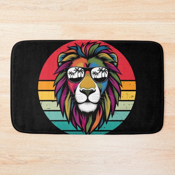 Item preview, Lion in Sunglasses, Lion, Colorful Lion, Lion with Sunglasses,  Summer Vibes, Lion Art, Summer Lion designed and sold by KolorellaS.