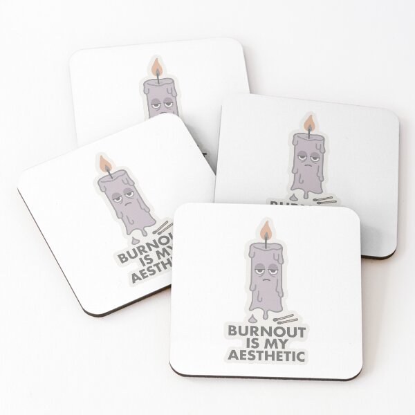 Item preview, Tired Candle Burnout Is My Aesthetic Sticker designed and sold by ac3iongDcreator.