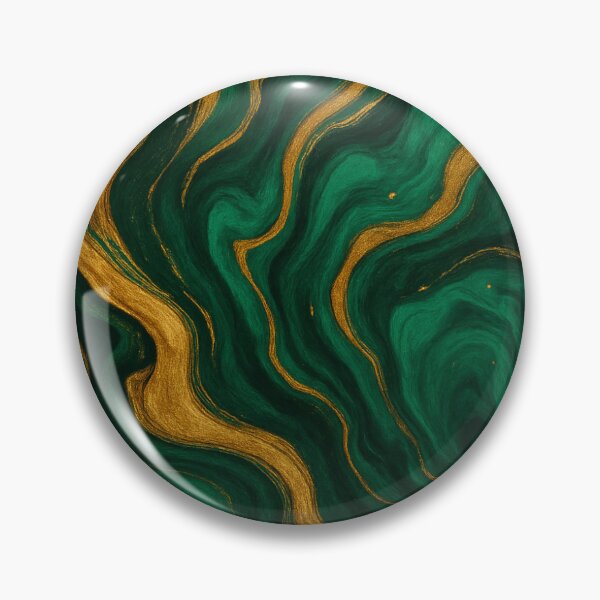 Item preview, Green and goldn liquid marble  designed and sold by Nwdigitalart.