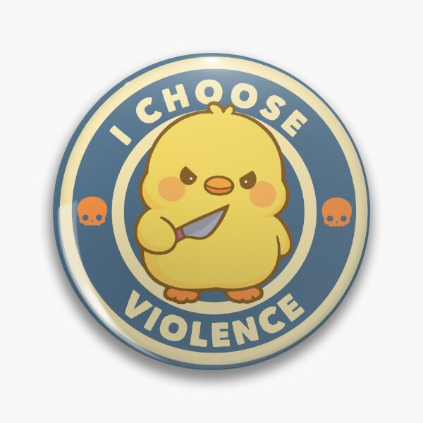 Item preview, I Choose Violence Duck Meme designed and sold by FarieArt.