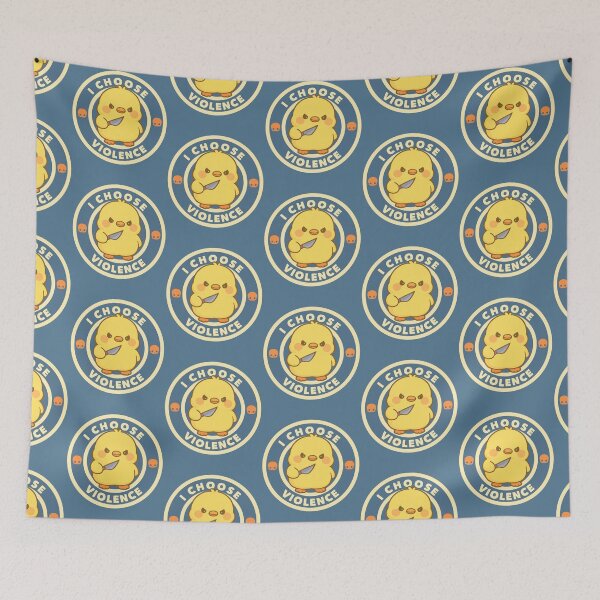 Item preview, I Choose Violence Duck Meme designed and sold by FarieArt.