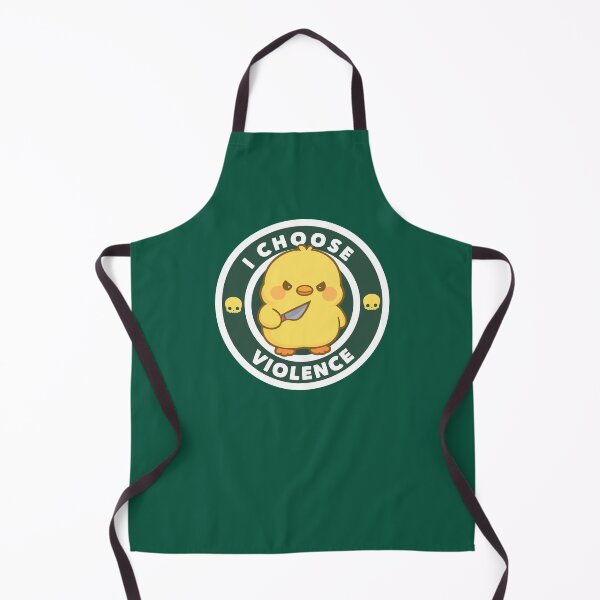 Item preview, I Choose Violence Cute Duck Meme designed and sold by FarieArt.