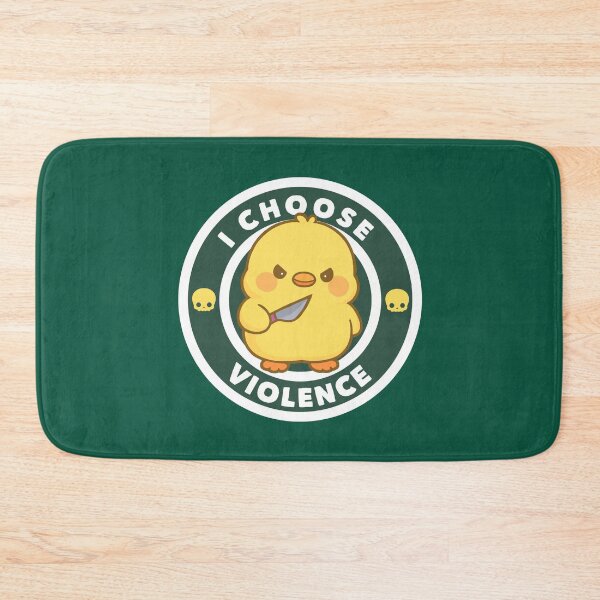 Item preview, I Choose Violence Cute Duck Meme designed and sold by FarieArt.