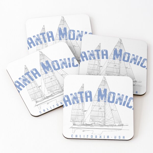 Item preview, Santa Monica California Nautical Sailboat Design designed and sold by Futurebeachbum.