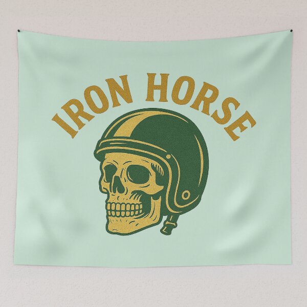 Item preview, Vintage Iron Horse Skull Graphic designed and sold by zzz888.