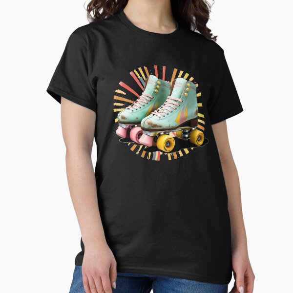 Artikel-Vorschau von Retro Rollschuhe Vintage Stil, designt und verkauft von TeeLabDesign.