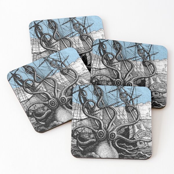 Item preview, Attack of the Giant Octopus or Kracken Sea Monster designed and sold by Pixelchicken.