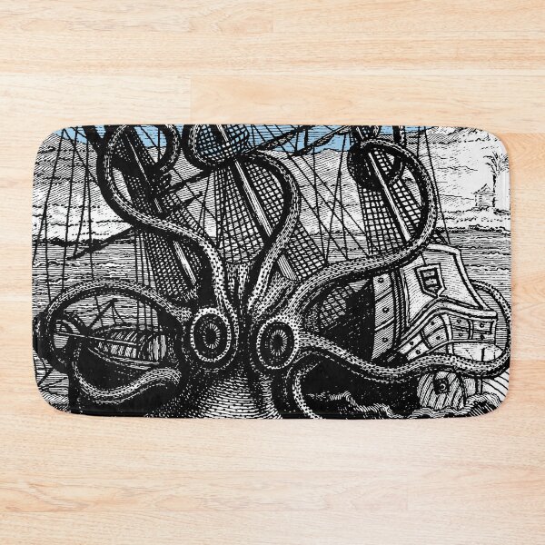 Item preview, Attack of the Giant Octopus or Kracken Sea Monster designed and sold by Pixelchicken.
