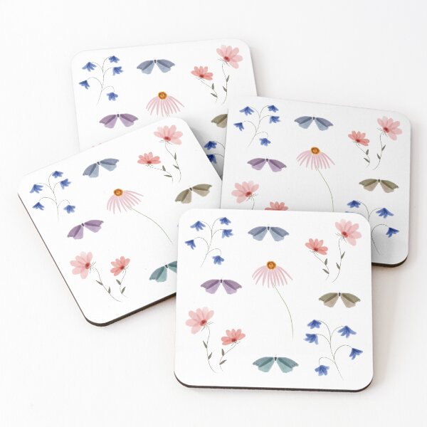 Item preview, Watercolour florals & moths designed and sold by BlossomandIvy.