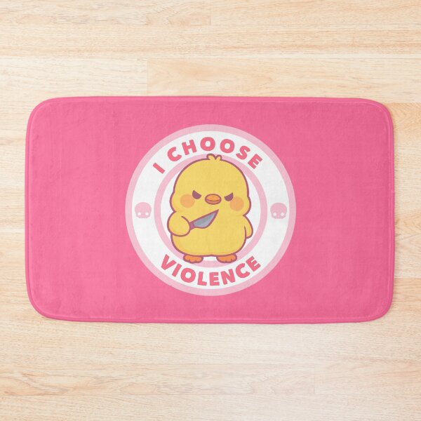 Item preview, I Choose Violence Cute Duck Meme designed and sold by FarieArt.
