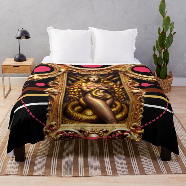 Item preview, LILITH WITH SNAKE - WORK OF ART - BEAUTIFUL BLONDE WOMAN designed and sold by CuPensky.