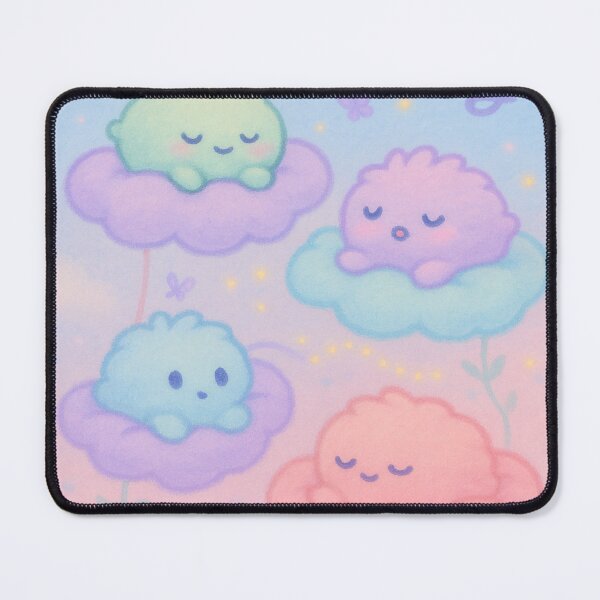 Item preview, Dream Softly – Cozy Pastel Cloud Creatures Dreamy Fantasy Art designed and sold by Laugh & Rewind .