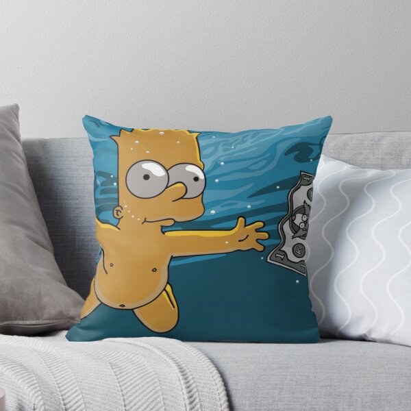 Item preview, Bart Simpson Chasing Money Nirvana Cover Album Cover designed and sold by tangibleart.