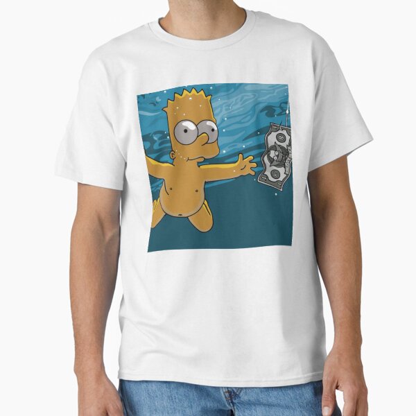 Item preview, Bart Simpson Chasing Money Nirvana Cover Album Cover designed and sold by tangibleart.