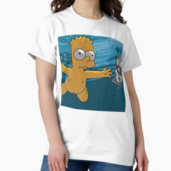 Item preview, Bart Simpson Chasing Money Nirvana Cover Album Cover designed and sold by tangibleart.