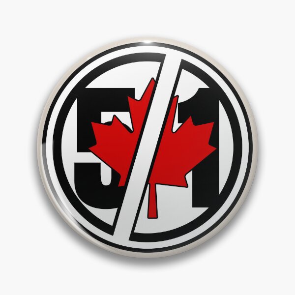 Item preview, CANADA NEVER 51st STATE (round) designed and sold by fetch-it-studio.