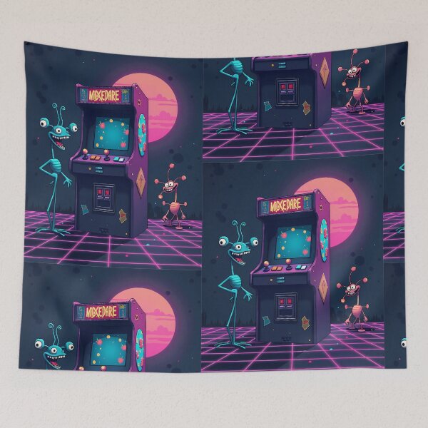 Item preview,  Retro Alien Arcade Adventure – 80s Sci-Fi Gaming Vibes designed and sold by Jason123za.