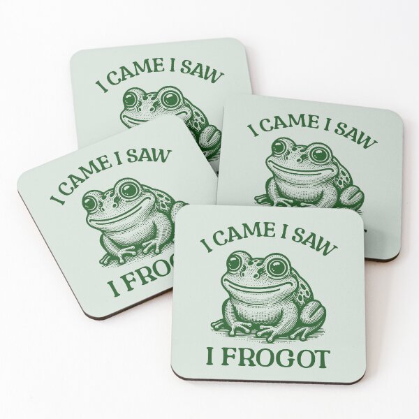 Item preview, I Came I Saw I Frogot Funny Frog Pun designed and sold by KLArtzStore.