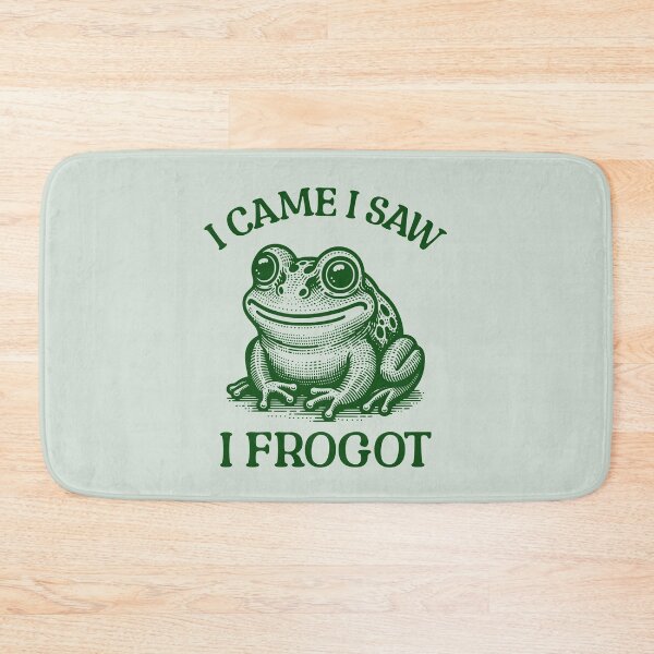 Item preview, I Came I Saw I Frogot Funny Frog Pun designed and sold by KLArtzStore.